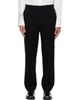Solid Homme Solid Homme Black Wool Set-Up Trousers - 1