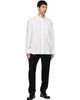 Solid Homme Solid Homme Black Wool Set-Up Trousers - 4