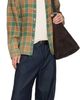 Solid Homme Solid Homme Blue & Yellow Bleached Linen Check Shirt - 4