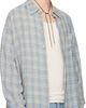 Solid Homme Solid Homme Blue Viscose Linen Check Shirt - 2