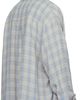 Solid Homme Solid Homme Blue Viscose Linen Check Shirt - 3