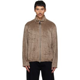 Solid Homme Solid Homme Brown Faux-Fur Jacket