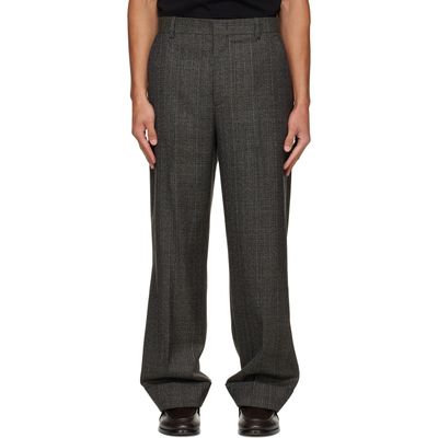 Solid Homme Solid Homme Brown Tweed Trousers