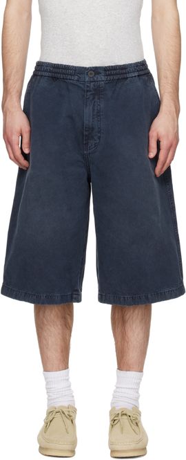 Solid Homme Solid Homme Gray Faded Denim Shorts