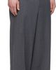 Solid Homme Solid Homme Gray Semi-Wide Back Banding Trousers - 2