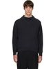 Solid Homme Solid Homme Gray Spread Collar Wool Polo - 1