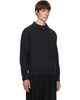 Solid Homme Solid Homme Gray Spread Collar Wool Polo - 2