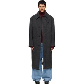 Solid Homme Solid Homme Gray Tweed Coat