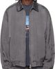 Solid Homme Solid Homme Gray Washed Cupro Blouson Jacket - 1