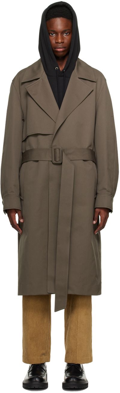 Solid Homme Solid Homme Khaki Belt Trench Coat