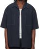 Solid Homme Solid Homme Navy Camp Collar Shirt - 1