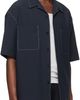 Solid Homme Solid Homme Navy Camp Collar Shirt - 2