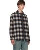 Solid Homme Solid Homme Navy Wool Check Shirt - 2