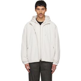 Solid Homme Solid Homme Off-White Layered Taffeta Jacket