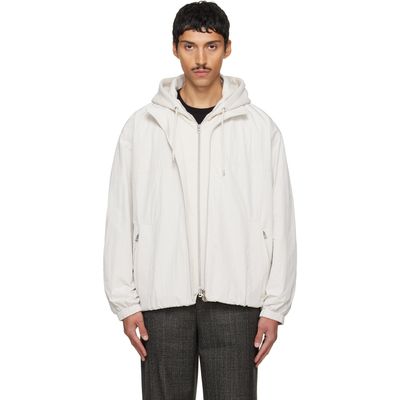 Solid Homme Solid Homme Off-White Layered Taffeta Jacket