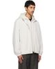 Solid Homme Solid Homme Off-White Layered Taffeta Jacket - 2