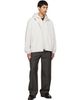 Solid Homme Solid Homme Off-White Layered Taffeta Jacket - 4