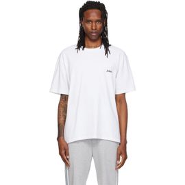 Solid Homme Solid Homme White Hand-Drawn T-shirt