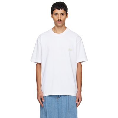 Solid Homme Solid Homme White Solid Back Logo T-shirt