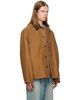 Song for the Mute Song for the Mute Beige Button Up 'Suede Moleskin' Coach Jacket - 2