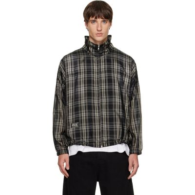 Song for the Mute Song for the Mute Black & Beige Hooded Track Jacket