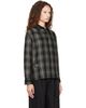 Song for the Mute Song for the Mute Black & Beige L/S Cropped School Shirt - 2