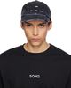 Song for the Mute Song for the Mute Black Overdyed Denim Cap - 1