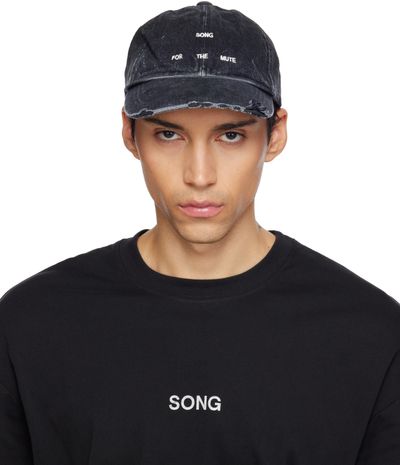 Song for the Mute Song for the Mute Black Overdyed Denim Cap
