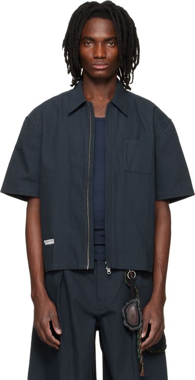 Song for the Mute Song for the Mute Black Zip Up Workman Shirt