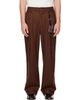Song for the Mute Song for the Mute Brown Wool Double-Pleat Key Clasp Trousers - 1