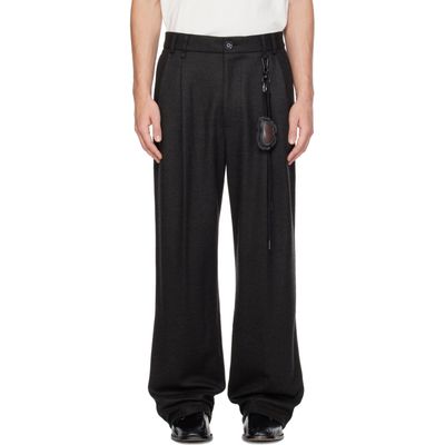 Song for the Mute Song for the Mute Gray Double Pleated Trousers