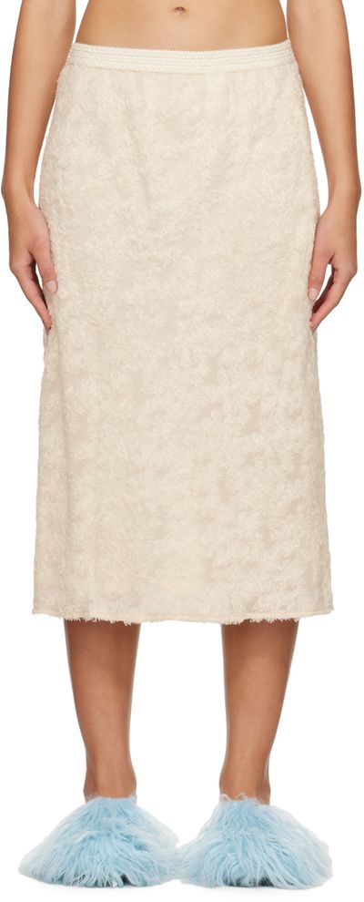 Song for the Mute Song for the Mute Off-White Shaggy Midi Skirt
