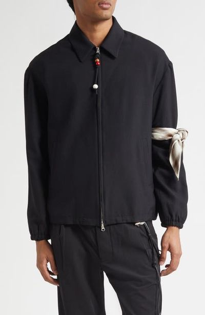 SONG FOR THE MUTE SONG FOR THE MUTE Slim Gabardine Coach's Jacket