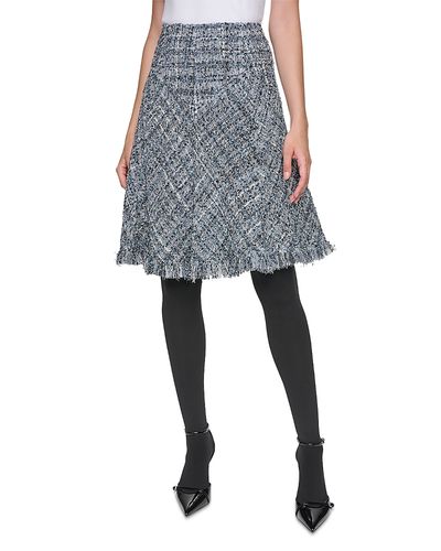 Sonia Rykiel Sonia Rykiel Fringe Trim Flared Skirt