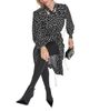Sonia Rykiel Sonia Rykiel Printed Bow Tie Belted Wrap Dress - 6