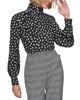 Sonia Rykiel Sonia Rykiel Printed Bow Tie Long Sleeve Blouse - 5