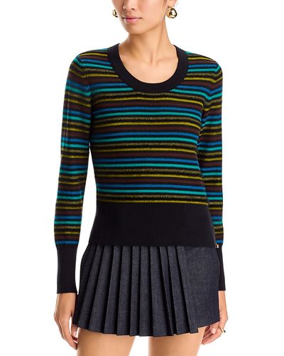 Sonia Rykiel Sonia Rykiel St. Germain Cotton Combo Stripe Poor Boy Sweater