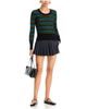 Sonia Rykiel Sonia Rykiel St. Germain Cotton Combo Stripe Poor Boy Sweater - 2