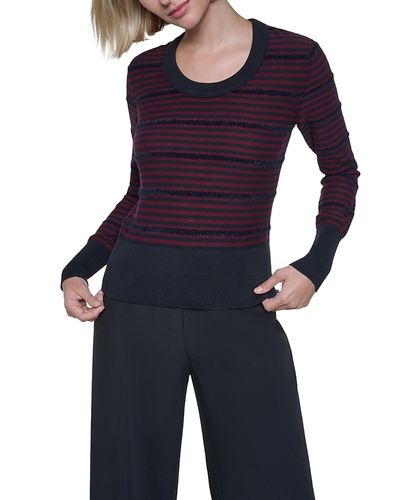 Sonia Rykiel Sonia Rykiel Striped Cotton Scoop Neck Sweater