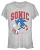 Sonic the Hedgehog Juniors Sonic the Hedgehog Three Stars Running T Shirt - 1