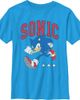 Sonic the Hedgehog Sonic the Hedgehog Boys' Three Stars Running Graphic Short Sleeve T-Shirt - 1