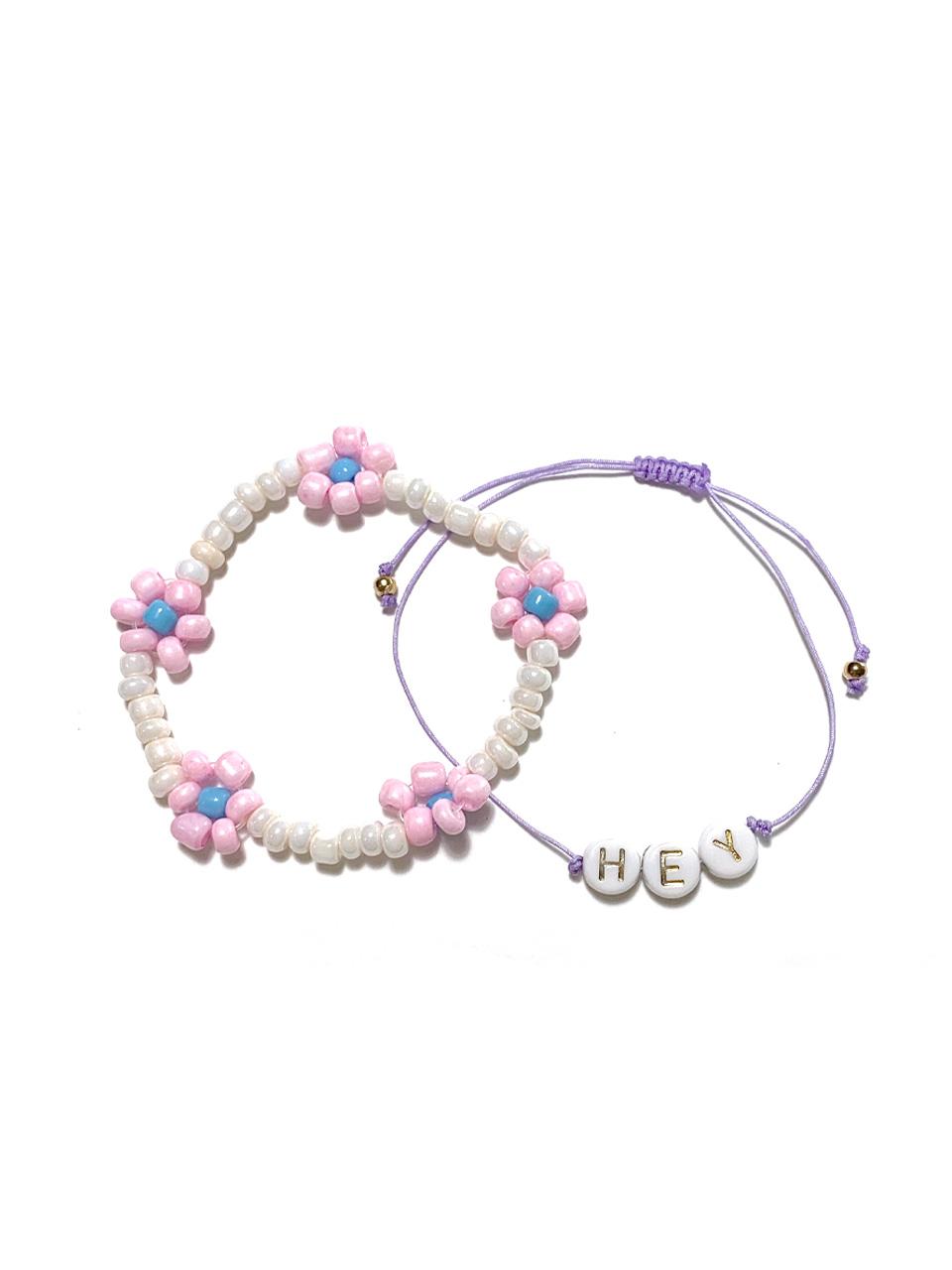 Sophiamor Shiny Flower Set 2 Bracelet