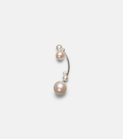 Sophie Bille Brahe Sophie Bille Brahe Grand Stella 14kt gold single earring with pearls