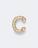 Sophie Bille Brahe Sophie Bille Brahe Initial Petite C 18kt gold single earring with diamonds - 1