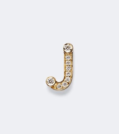 Sophie Bille Brahe Sophie Bille Brahe Petite J 18kt gold single earring with diamonds