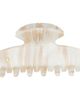 Sophie Buhai Sophie Buhai Off-White Small Fan Shell Claw Clip - 1