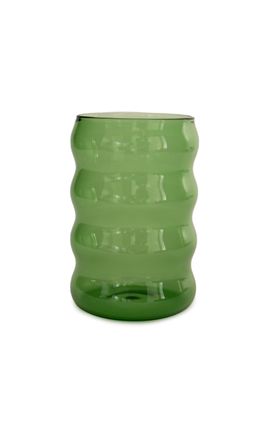 Sophie Lou Jacobsen Sophie Lou Jacobsen Ripple Glass Cup Green