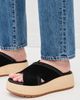 Sorel Sorel Sunpeak Platform Slide Sandals Black/Gum 2 - 3