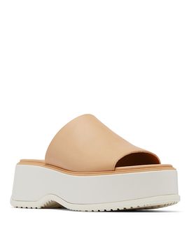 Sorel Sorel Women's Dayspring Leather Platform Slide Sandals