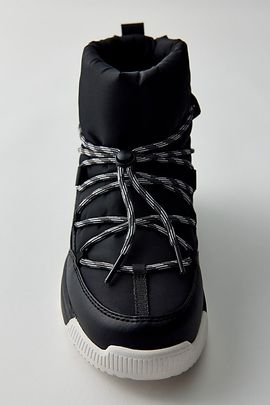 SOREL Sorel Women's Whitney III Slip-On Waterproof Boots in Black/Sea Salt, Women's at Urban Outfitters